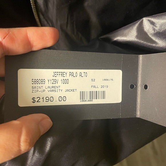 Yves Saint Laurent zip-up varsity bomber jacket - Picture 11 of 16